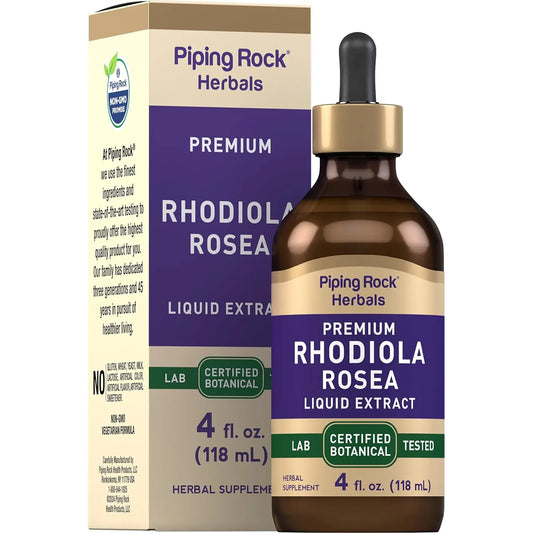 Tintura De Rhodiola Rosea 120 Ml Extracto Líquido Premium Sin Alcohol Vegano