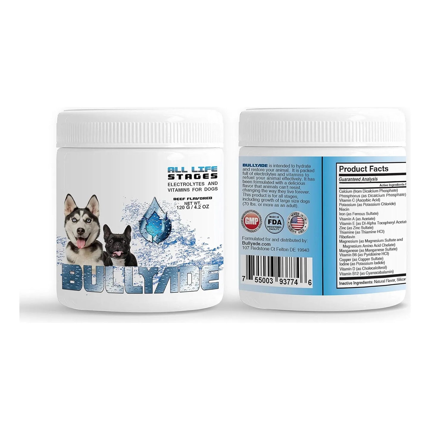 Suplemento Natural Para Perros Con 18 Vitaminas Y Minerales Bullyade Importado