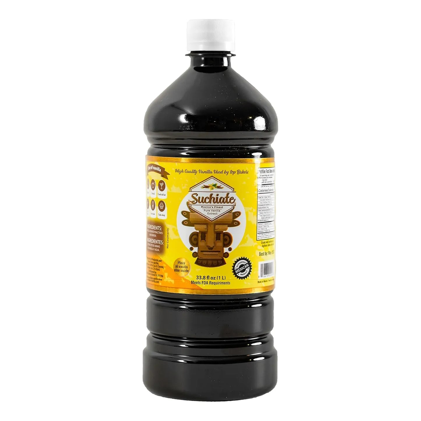 Extracto De Vainilla Mexicana Pura 1 Litro Para Hornear Y Postres