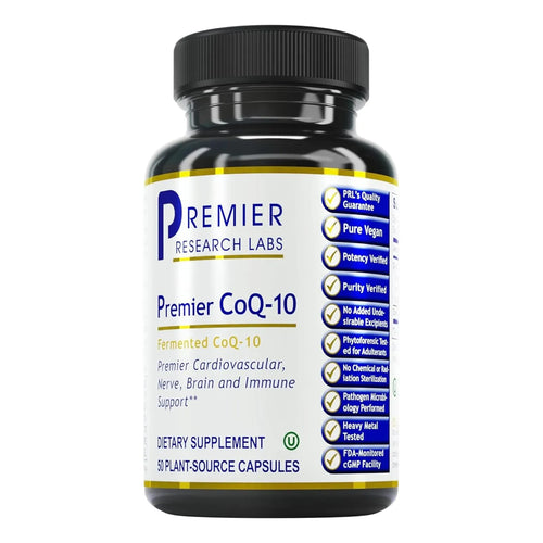 Coq10 Fermentada 100 Mg 50 Capsulas Soporte Cardiovascular Vegano