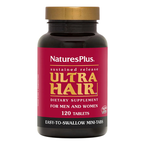 Ultra Hair Suplemento Natural Crecimiento Cabello 120 Tabletas Liberacion Sostenida