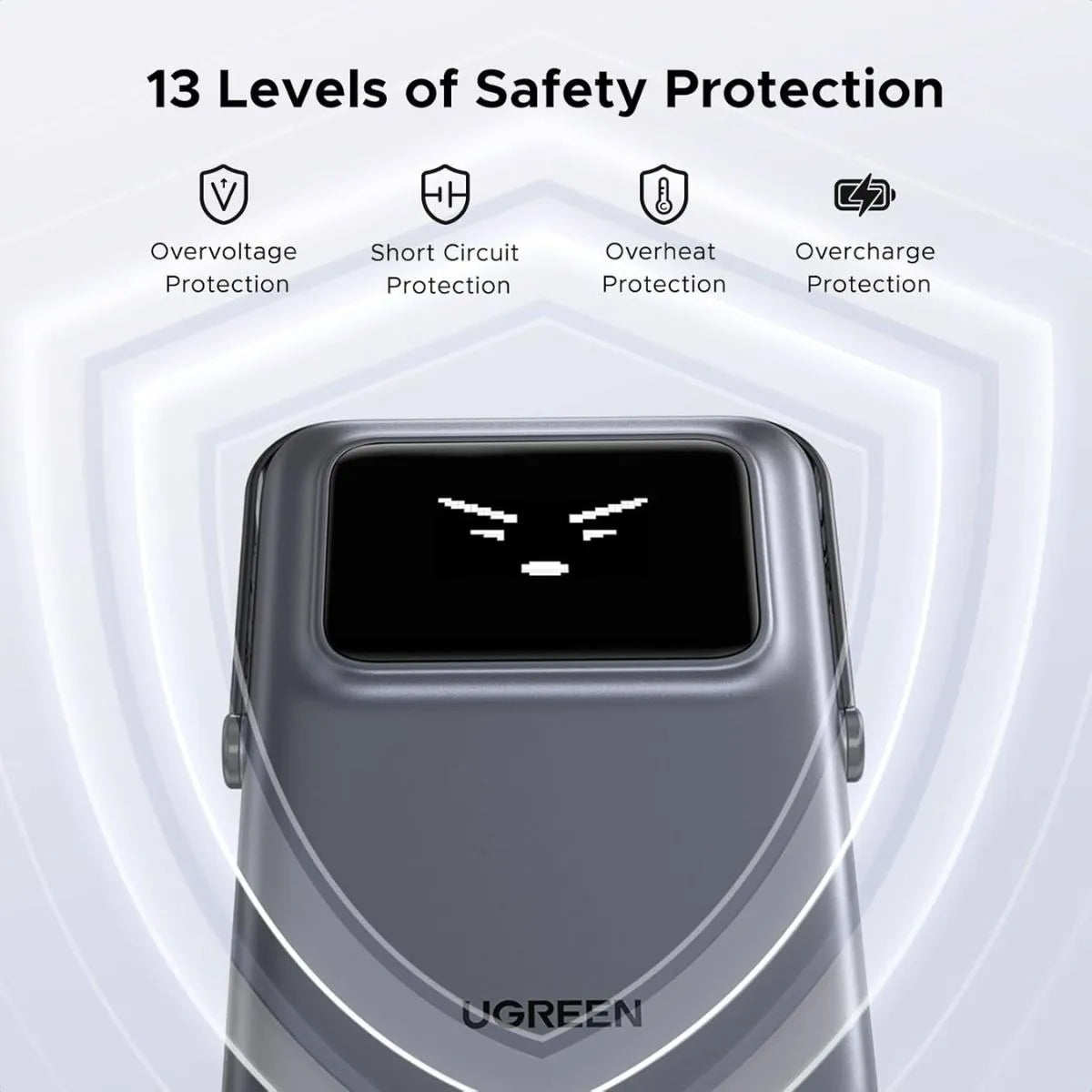 Ugreen Cargador Inalámbrico 5000mah Con Soporte Y Display - Imagen 5