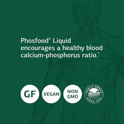 Fosfood Liquid Suplemento De Fosforo Para Salud Osea 2 Onzas