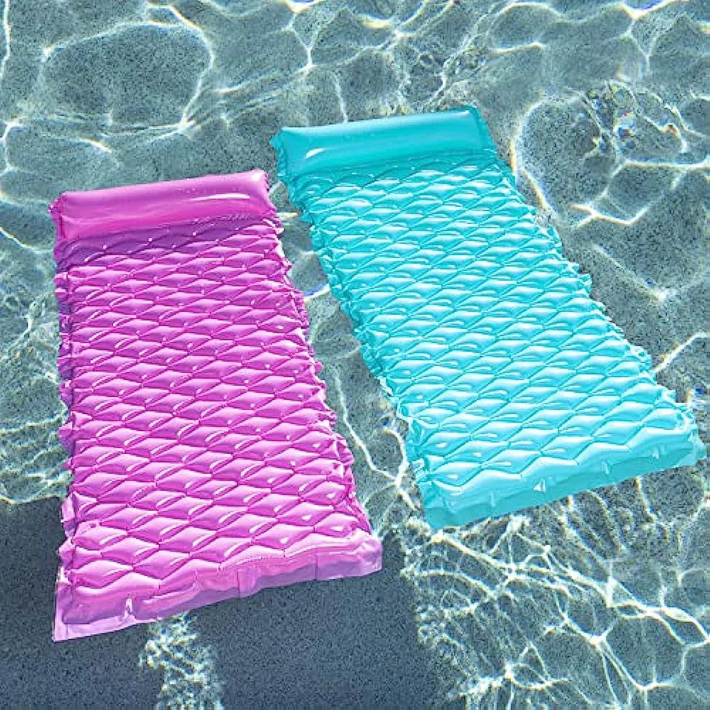 Colchoneta Flotante Inflable De Bolsillo Sloosh Para Piscina Y Playa