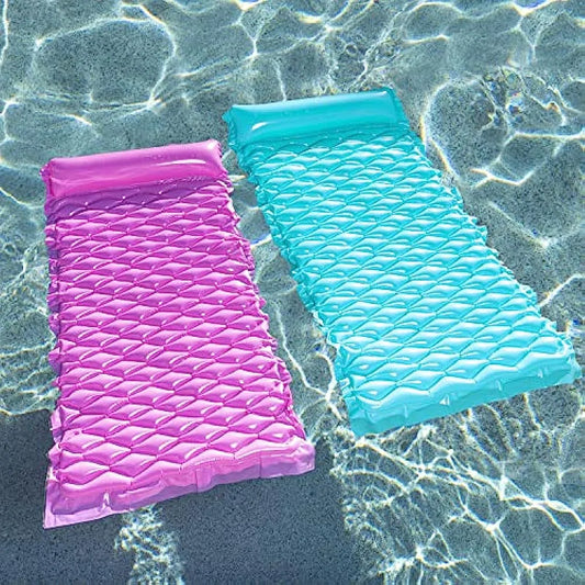 Colchoneta Flotante Inflable De Bolsillo Sloosh Para Piscina Y Playa
