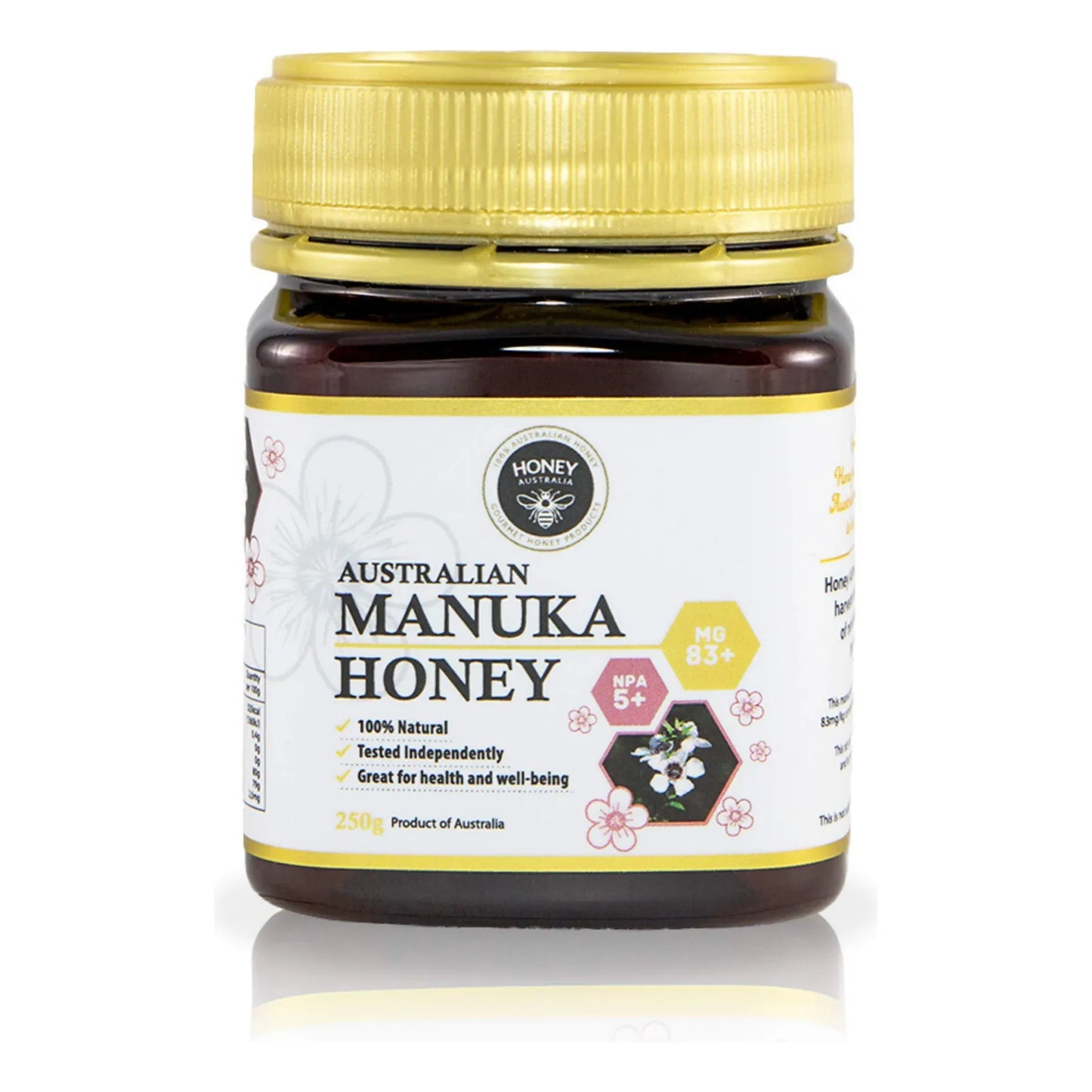 Miel De Manuka Cruda Orgánica MGO 83+ 8.8 Oz Superalimento Versátil Y Saludable