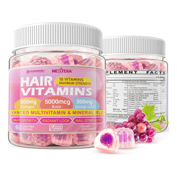 Gomitas De Colageno Biotina Omega3 Vitaminas Para Cabello Fuerte Y Saludable