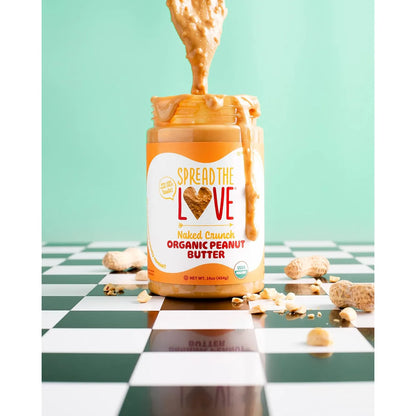 Mantequilla De Maní Orgánica Cremosa Tostada Natural Sin Sal Spread The Love NAKED CRUNCH