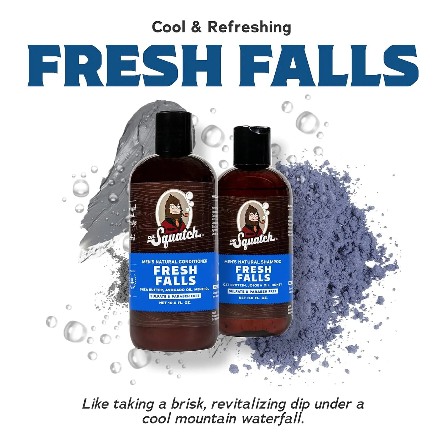 Combo Champú Y Acondicionador Fresh Falls Hidratación Refrescante Para Cabello Saludable
