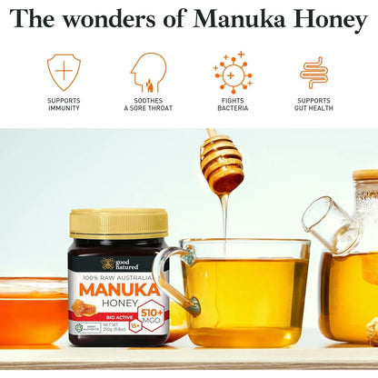 Miel Cruda Manuka MGO 510+ Grado Medicinal 250g Importada USA