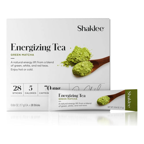 Té Energizante Sabor Matcha Verde Mezcla Antioxidantes Levantamiento Suave De Energía
