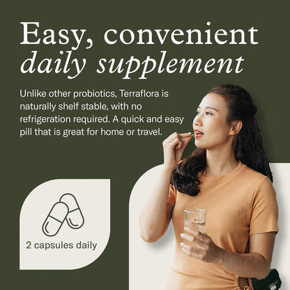 Terraflora Advanced Care Probiótico Con Prebiótico 60 Cápsulas Salud Intestinal