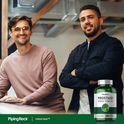 Complejo Herbario ProstAid 200 Capsulas Salud Prostática Piping Rock Sin OMG Sin Gluten