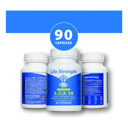Suplemento Vitaminas A D3 K2 MK7 Para Huesos Fuertes Y Sistema Inmunologico 90 Capsulas