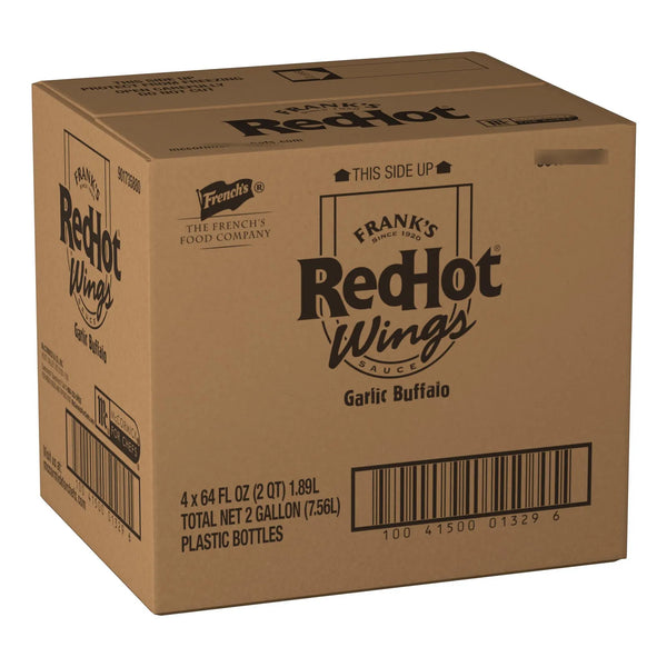 Salsa De Alas De Búfalo De Ajo Franks RedHot 0.5 Galones Paquete De 4 Sabores Audaces Y Auténticos