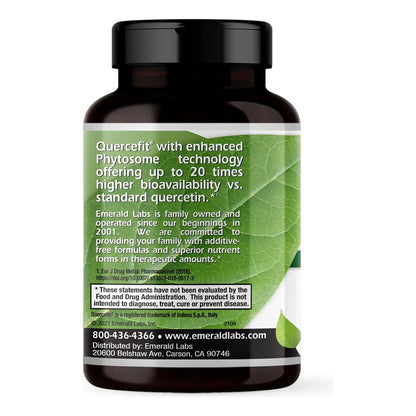Fitosoma De Quercetina Emerald Labs Apoyo Inmunologico 60 Capsulas Vegano