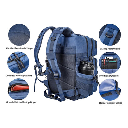 Lhi Mochila Tactica Militar 45L Resistente Al Agua Sistema Molle