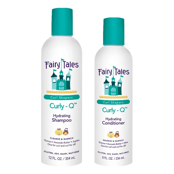 Fairy Tales Curly Q Champu Hidratante Diario Y Acondicionador Cabello Fresco Y Manejable