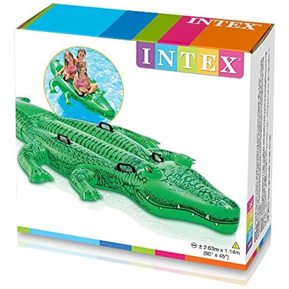 Intex Gator Ride On Gigante Flotador Infantil Caiman 80 X 45 Cm Diversion Segura