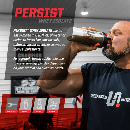Persist Whey Isolate Proteína Aislada De Suero Brian Shaw 30 Porciones Sabor Mantequilla