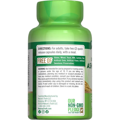 Natures Truth Ashwagandha 3000 Mg  Bienestar Diario 90 Cáps Sin Sabor - Imagen 2