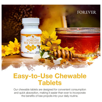 Tabletas Masticables Propóleo Abeja Apoyo Inmunológico 60 Tabletas Forever Living