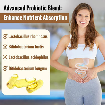 Cápsulas Ácido Hialurónico 1200 Mg Con Colágeno Péptidos Vitamina C Piel Hidratada