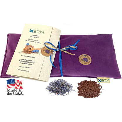 Almohada Térmica De Lino Con Lavanda Alivia Dolor Muscular Y Estrés