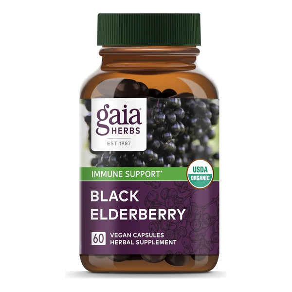 Fitocápsulas Líquidas De Baya De Saúco Negro Gaia Herbs 60 Unidades Apoyo Inmunológico