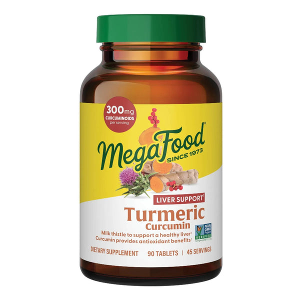 Curcumina De Cúrcuma Ultra Potente Con BioPerine Y Cardo Mariano 90 Tabletas Vegano