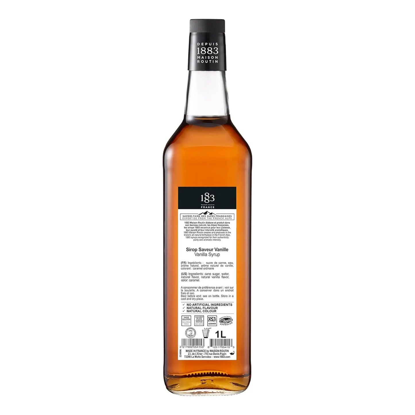 Sirope De Vainilla Frances 1883 Maison Routin 1 Litro Botella Vidrio