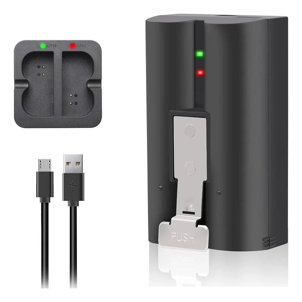 Bateria Recargable 6040 Mah Con Estacion De Carga Para Camaras Ring 2 3 4 Plus Stick Up Y Mas