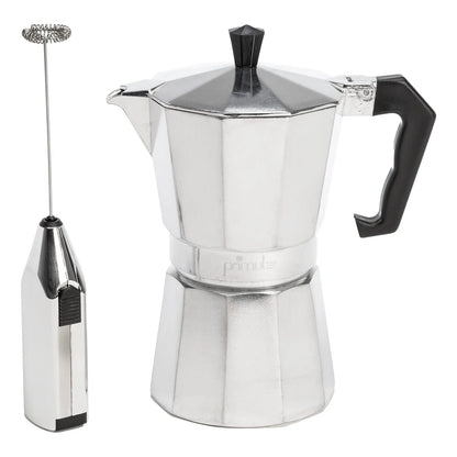Cafetera Espresso Eléctrica Y Espumador 6 Tazas Plata SOMOS IMPORTACIONES GOLD