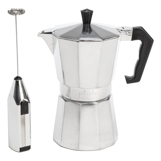 Cafetera Espresso Eléctrica Y Espumador 6 Tazas Plata SOMOS IMPORTACIONES GOLD