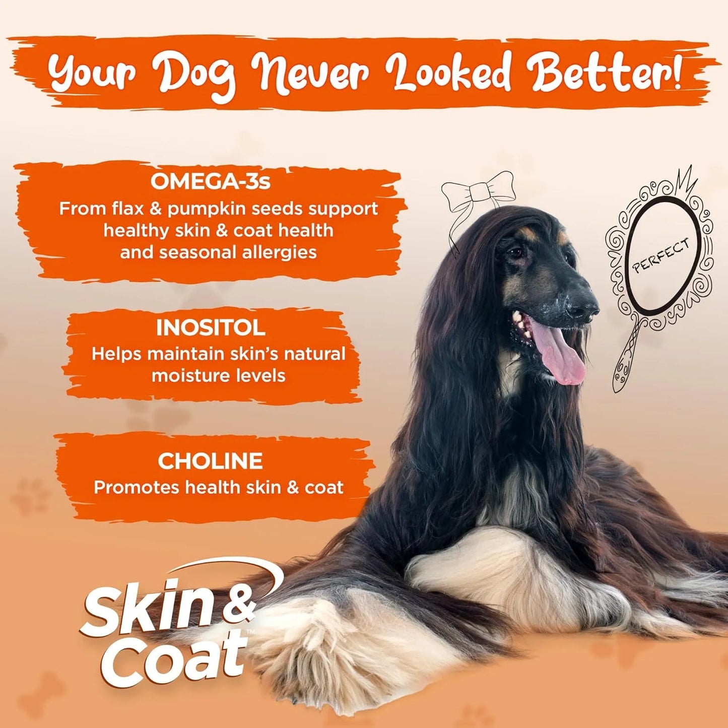 Aceite Natural Para Piel Y Pelaje De Perros Vital Planet Con Colina Y Omega-3