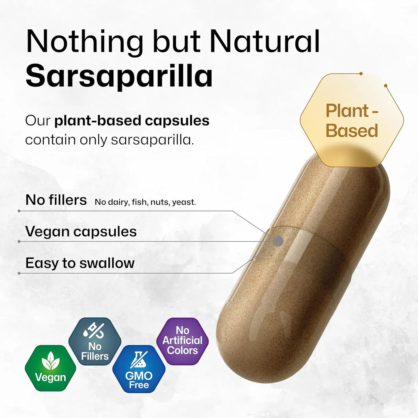 Capsulas De Raiz De Zarzaparrilla 1000 Mg 250 Unidades Veganas Desintoxicacion Natural