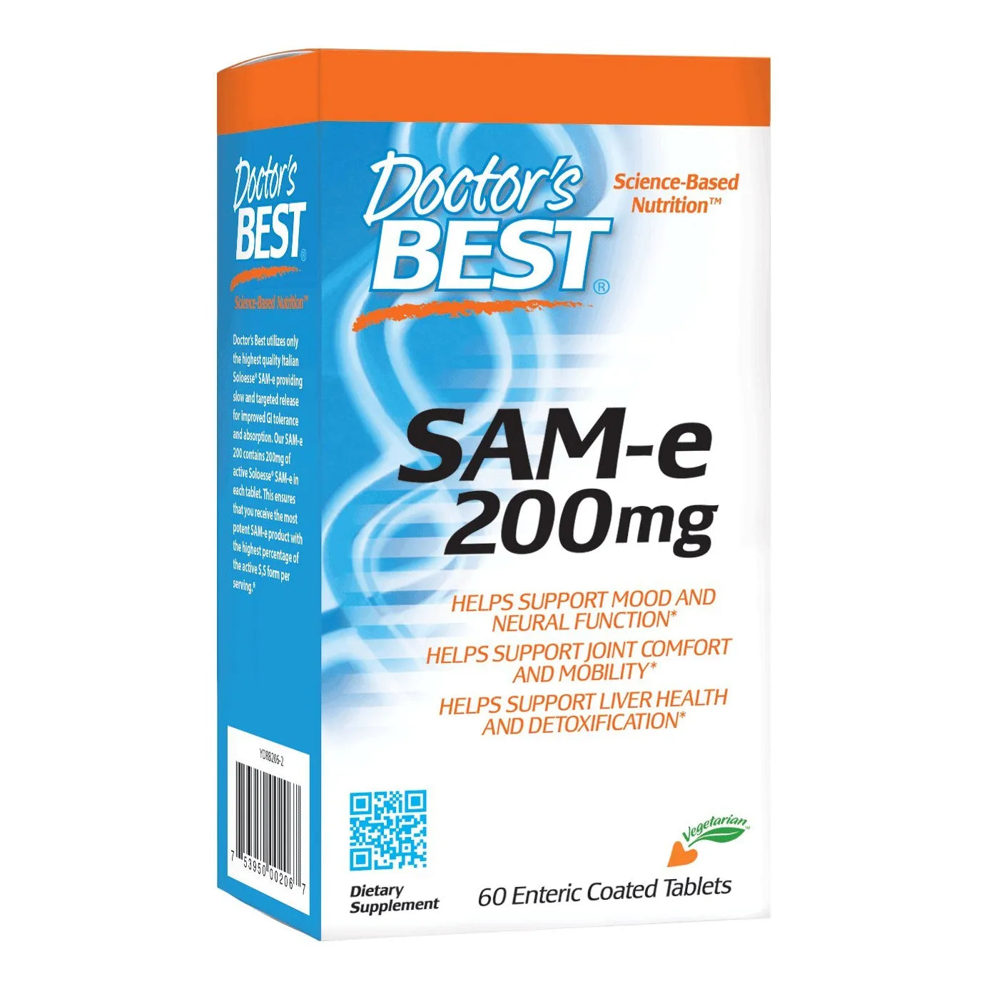 Doctors Best SAMe Suplemento Para Estado De Animo Articulaciones E Higado 60 Capsulas