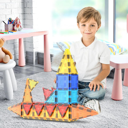 Set De 60 Bloques Magneticos Educativos Para Creatividad Infantil