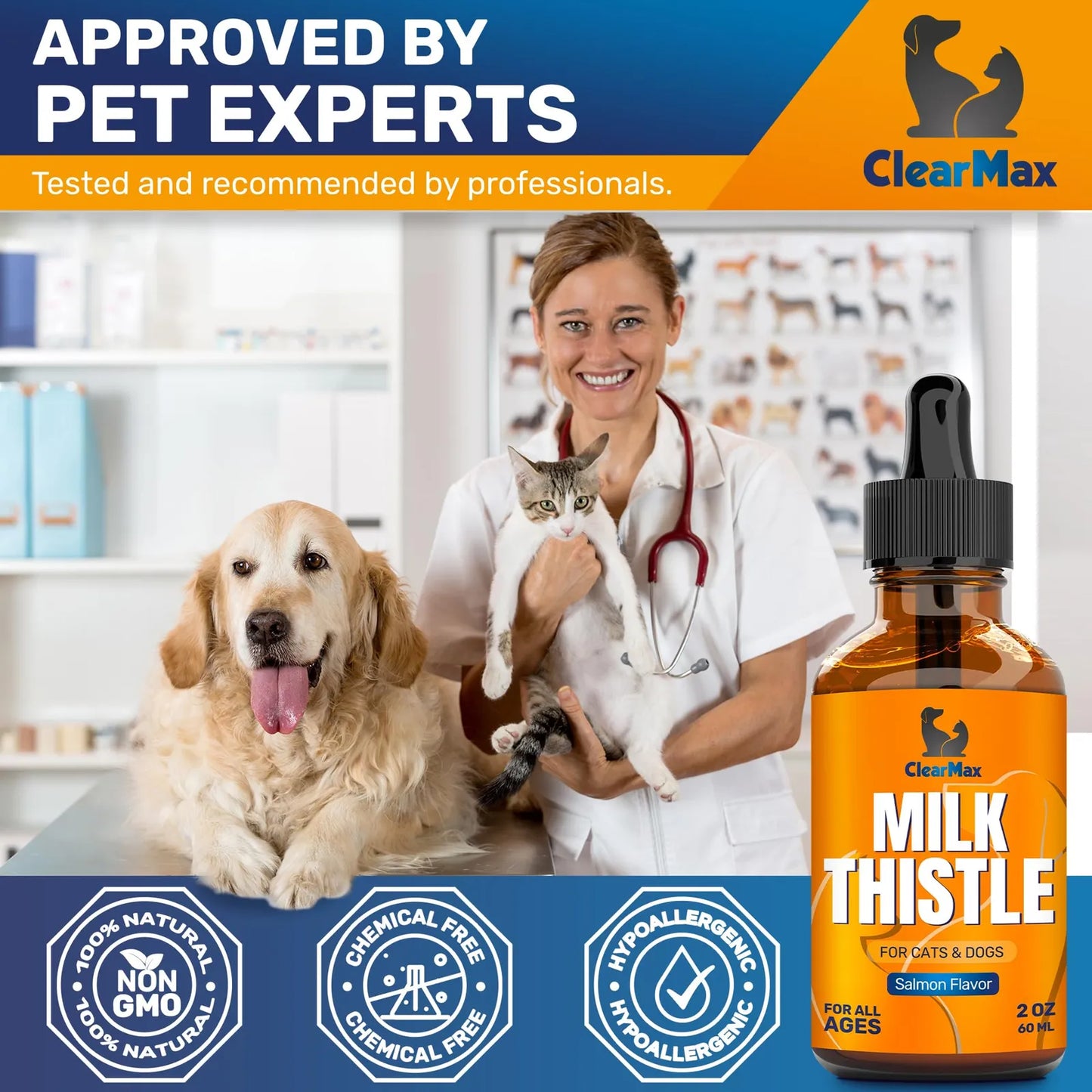Cardo Mariano Liquido 60 Ml Soporte Hepatico Renal Para Perros