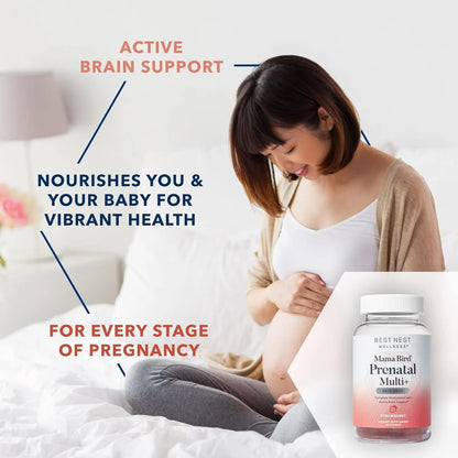 Gomitas Prenatales Sabor Fresa Multivitamínico Para Mujer Desarrollo Neurológico Y Energía