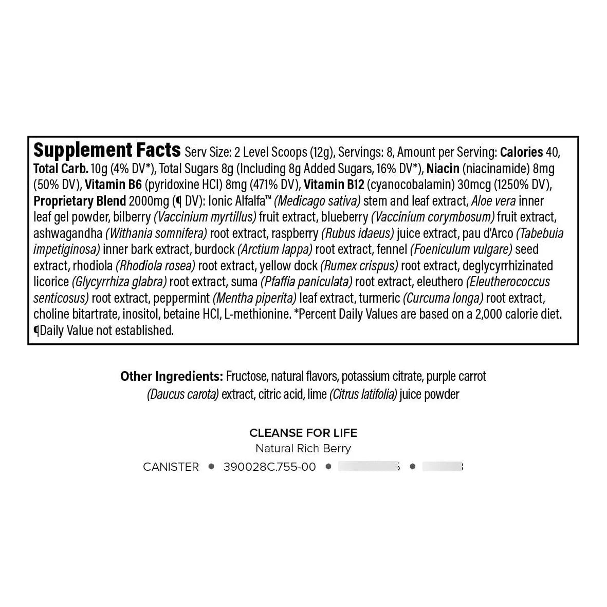 Bebida Depurativa En Polvo Con Vitamina B12 Acelera Metabolismo 3.4 Oz