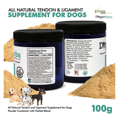 Suplemento Natural Para Ligamentos Y Tendones En Perros Mezcla De Hierbas Recuperación Articular