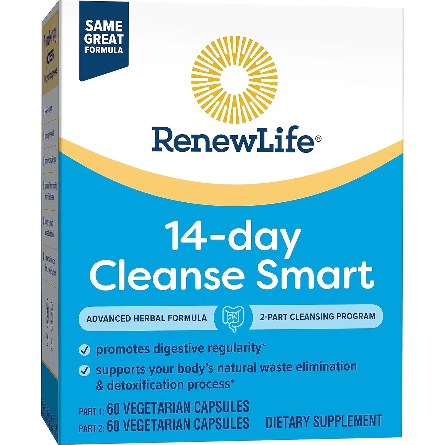 Suplemento Renew Life Cleanse Smart Advanced Desintoxicacion 120 Capsulas