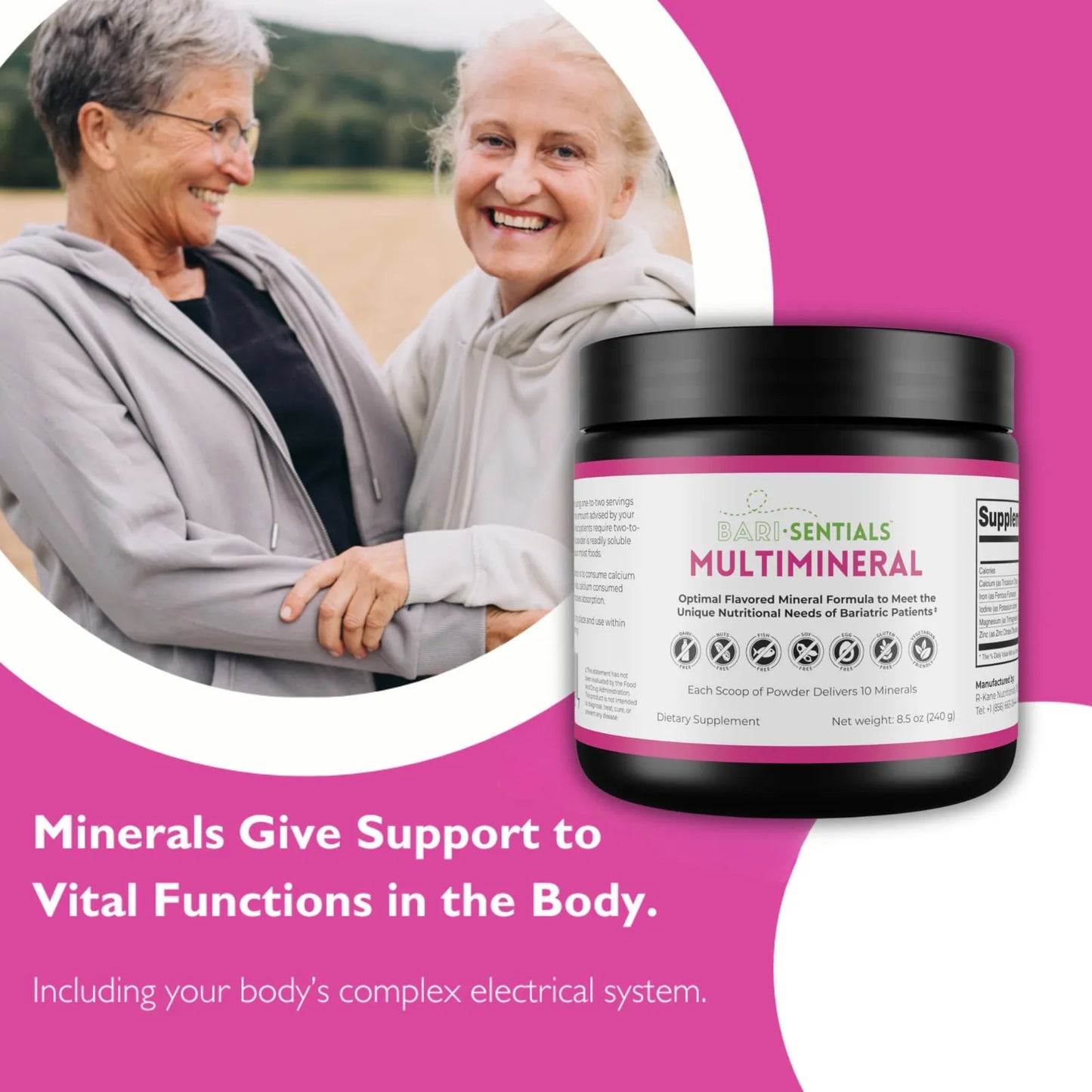 Suplemento Multimineral Bariátrico En Polvo Disolución Rápida 240g