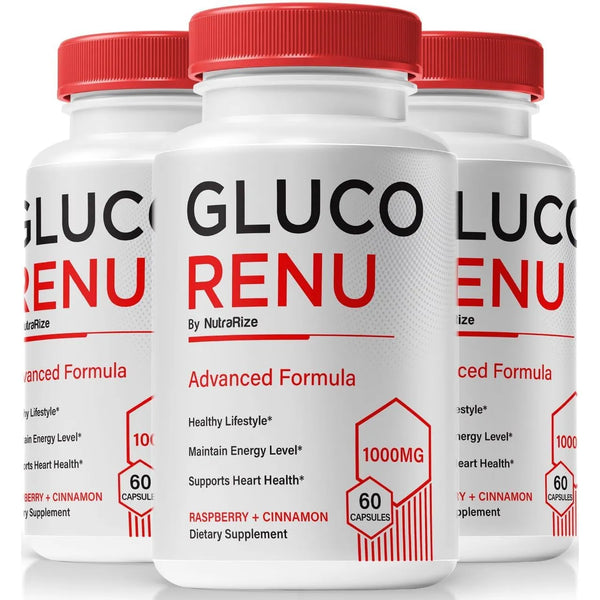 Capsulas Gluco Renu 3 Unidades Apoyo Natural Para Niveles Saludables Y Energia