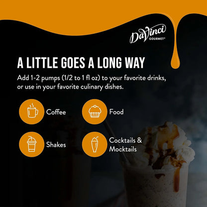 Salsa De Chocolate DaVinci Gourmet 64 Onzas Sabor Premium Multi Uso