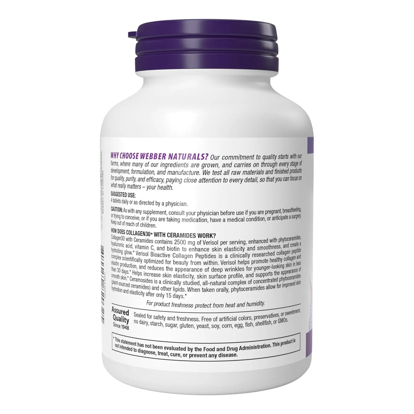 Colageno Con Ceramidas Y Peptidos Bioactivos 120 Tabletas Hidratacion Intensa