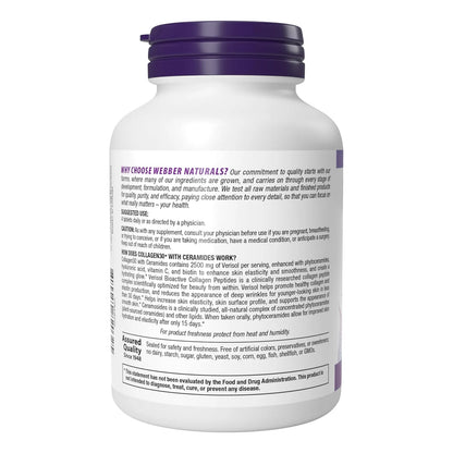 Colageno Con Ceramidas Y Peptidos Bioactivos 120 Tabletas Hidratacion Intensa