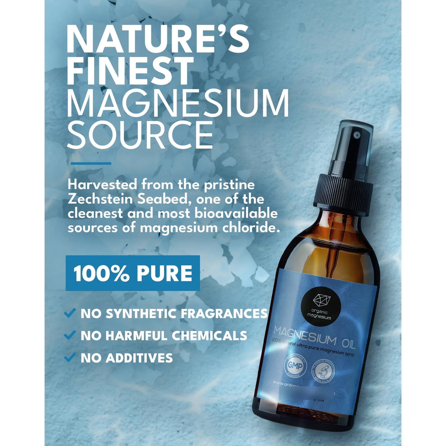 Aceite De Magnesio En Spray 100 Puro Zechstein Alivia Calambres Y Fatiga