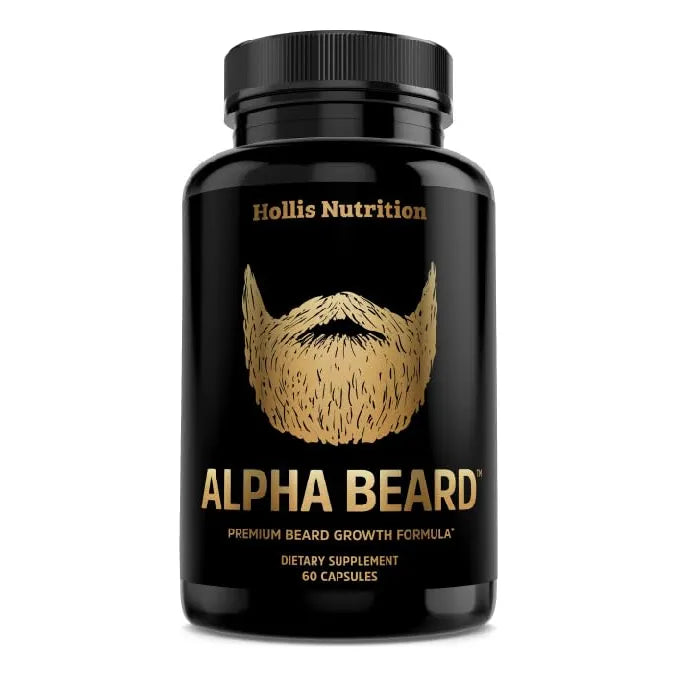 Alpha Beard Growth Vitamins Biotina 10000mcg Suplemento Crecimiento Barba 60 Capsulas